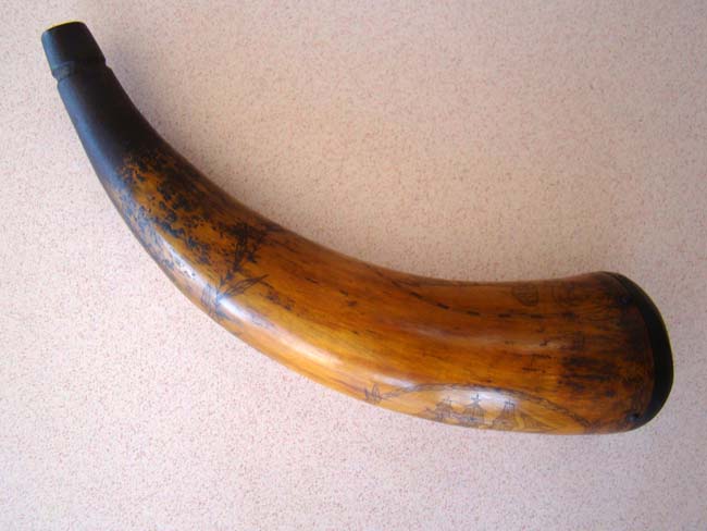 A fabulous 19th century 'Whalers'' powder horn circa 1850 — image 3